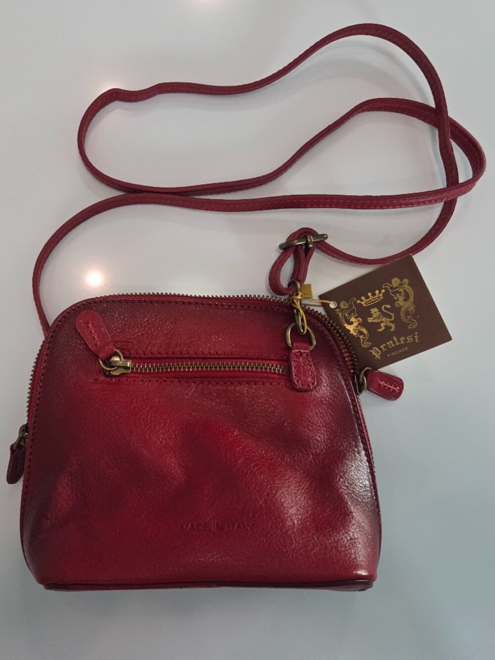 NWT Pratesi Leather Crossbody Bag - Picture 6 of 16
